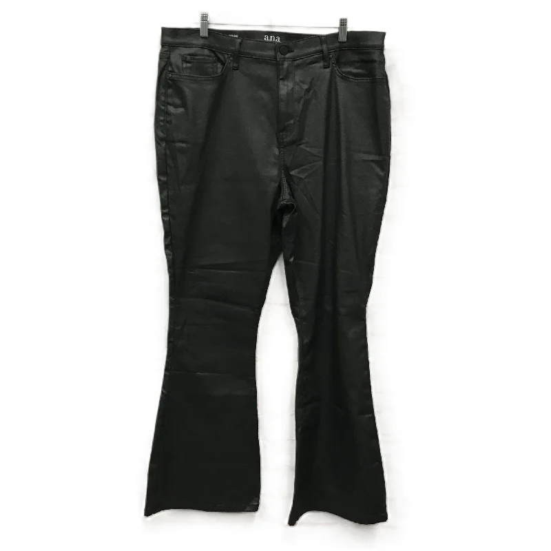 Jeans Flared By Ana In Black, Size: 18