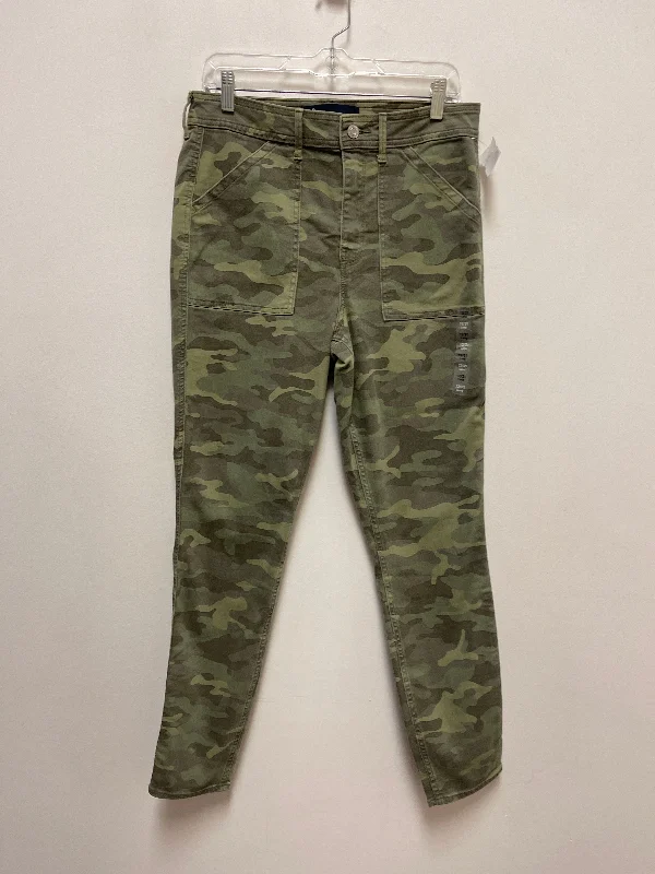 Jeans Skinny By Gap In Camouflage Print, Size: 12