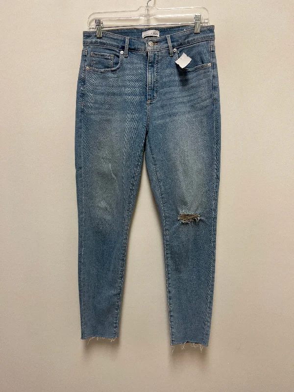 Jeans Skinny By Loft In Blue Denim, Size: 8