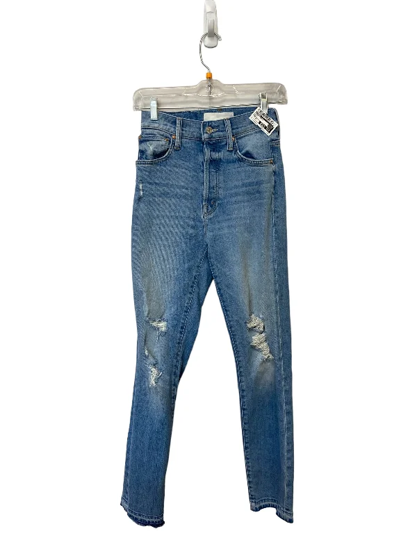 Jeans Straight By Mother In Blue, Size: 24