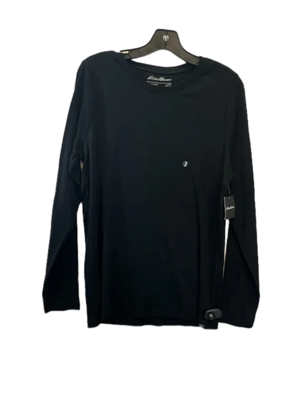 Top Long Sleeve By Eddie Bauer In Black, Size: Xl