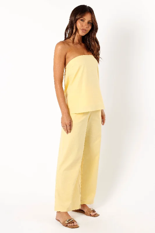 Dakota Pant Set - Lemon