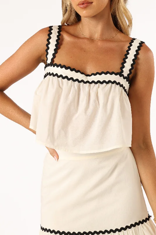 Otis Two Piece Set - Cream Black