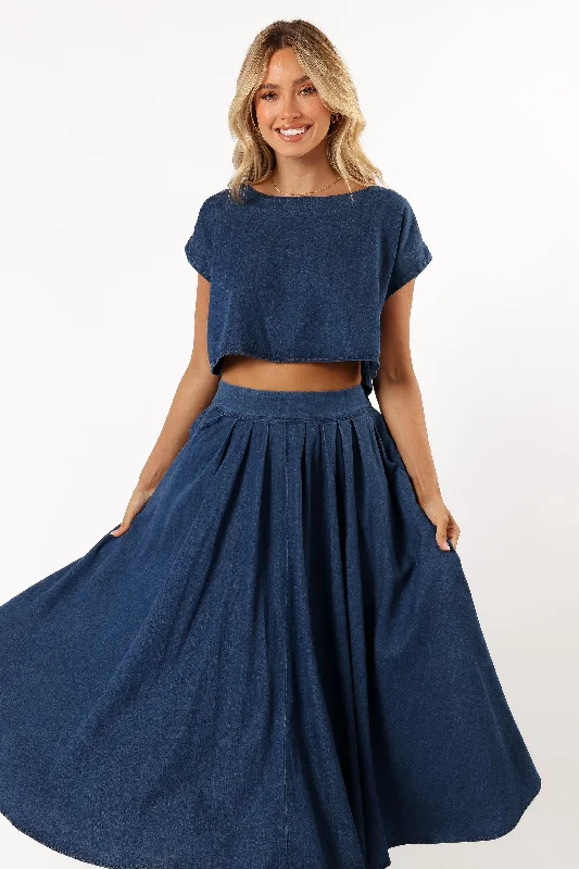 Rylie Two Piece Set - Dark Denim