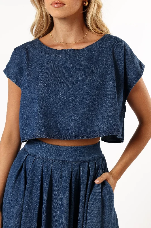 Rylie Two Piece Set - Dark Denim