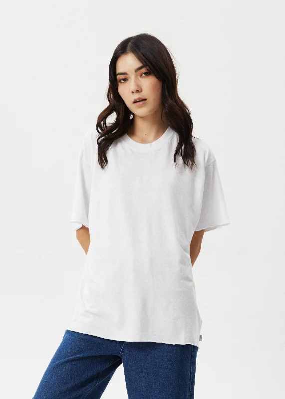 AFENDS Womens Slay - Oversized Tee - White