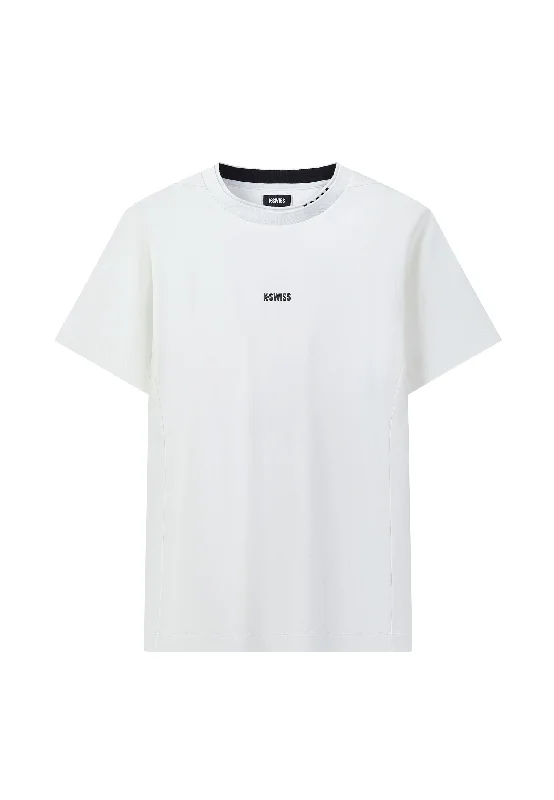 109875-115 | MEN'S K-SWISS LOGO COTTON T-SHIRT | WHITE/SPECIAL