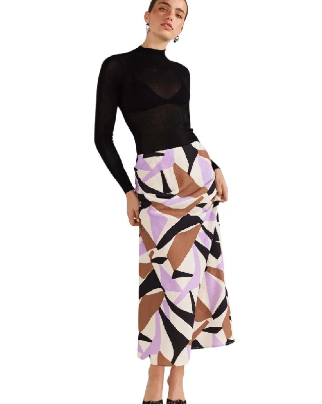 Evoke Bias Midi Skirt