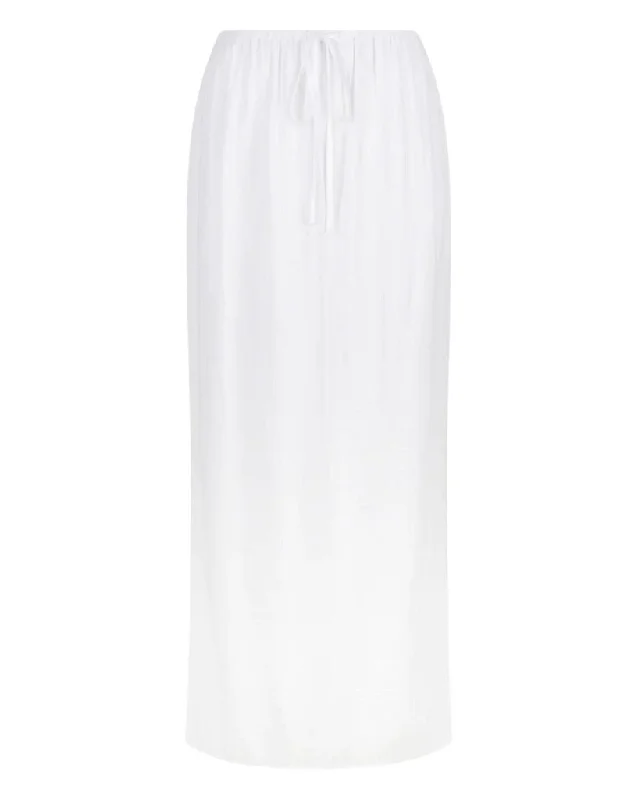 The Tie Midi Skirt