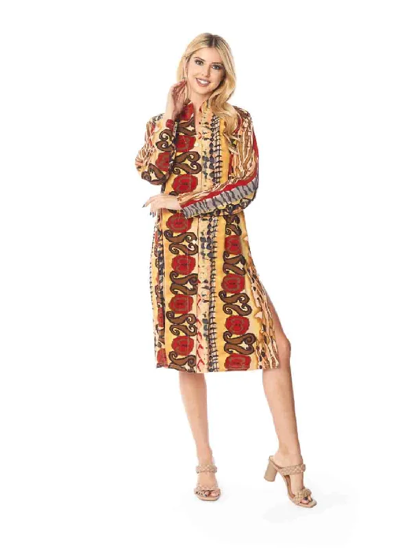 Tianello TENCEL™  ""Samba"" Print Long ""SELENA""  Duster Jacket