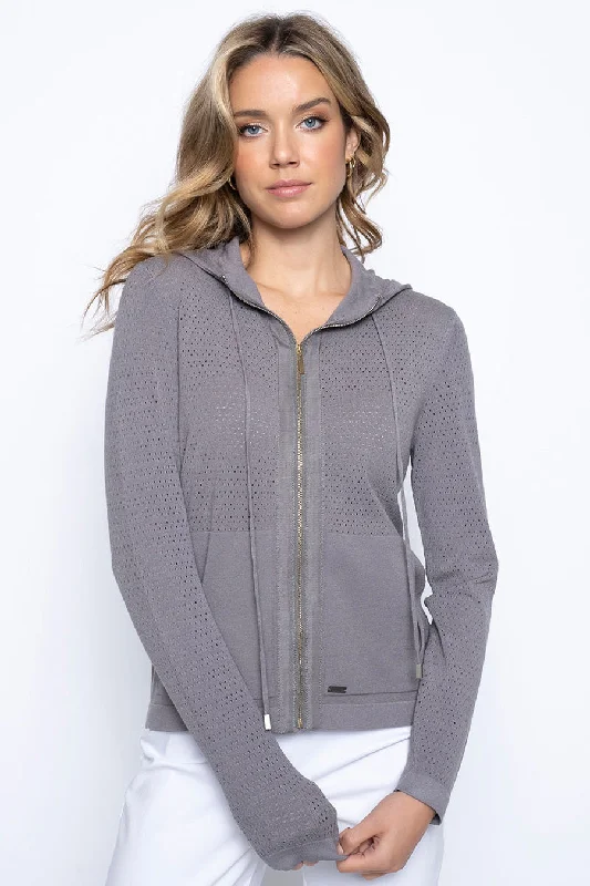 Zip Front Hoodie Sweater Jacket