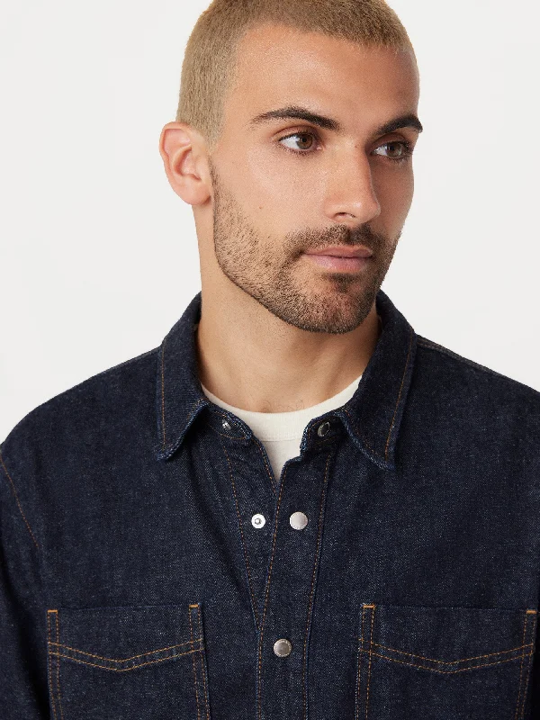 The Denim Shirt in Navy