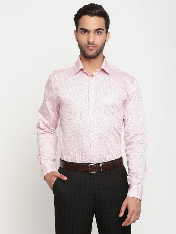 Cantabil Men's Red Formal Shirt