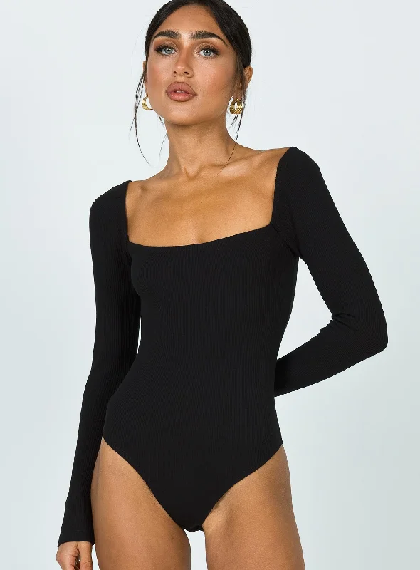 Charlotte Bodysuit Black Tall