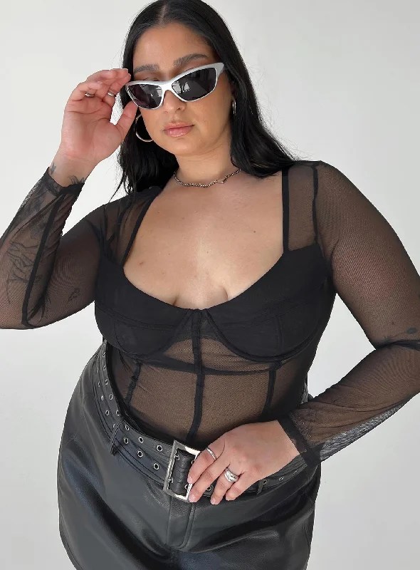 Leonie Bodysuit Black Curve