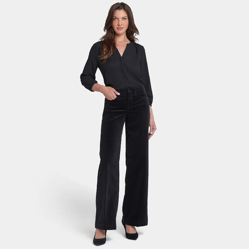 Teresa Wide Leg Pants - Black