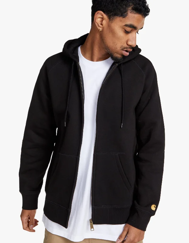 Hooded Chase Jacket - Black/Gold