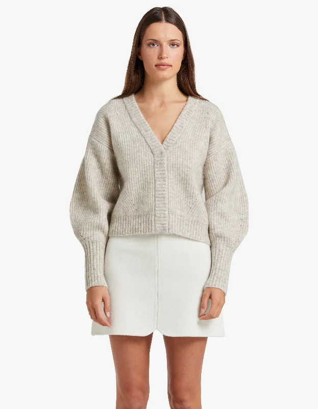 The Agnes Cardigan - Oatmeal