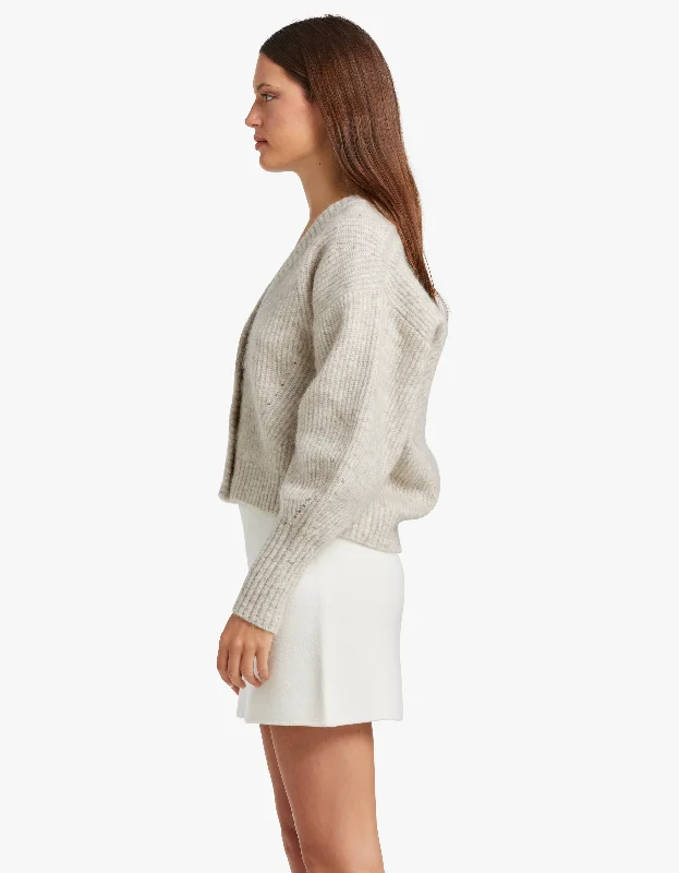 The Agnes Cardigan - Oatmeal