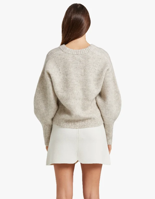 The Agnes Cardigan - Oatmeal