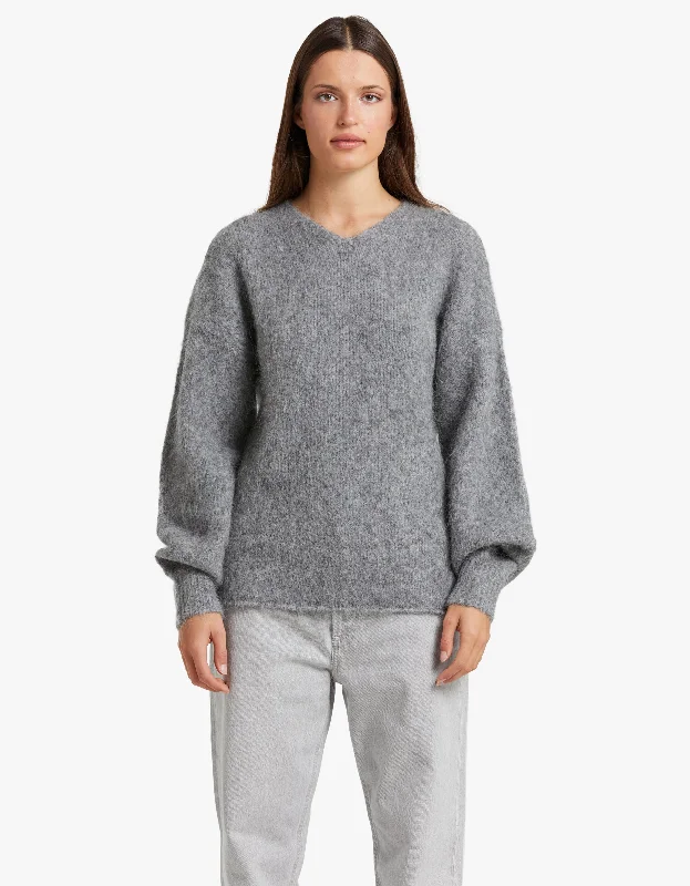 The Alexandra Knit - Grey Marle