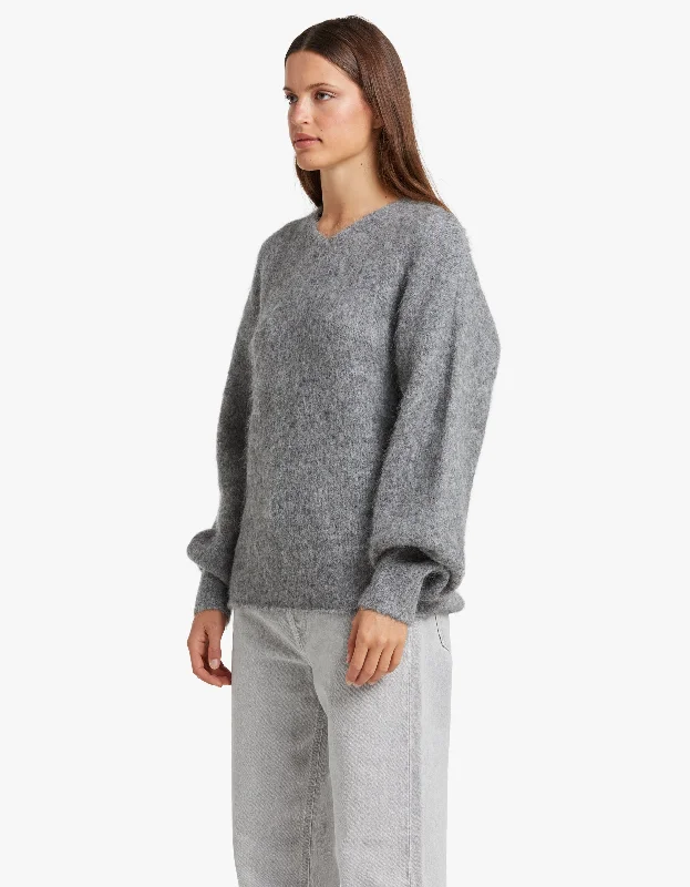 The Alexandra Knit - Grey Marle