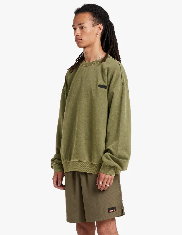 Kickout Washed Sweat - Olive