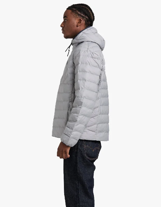 Terra Chevron Insulated Bomber - Light Grey Heather