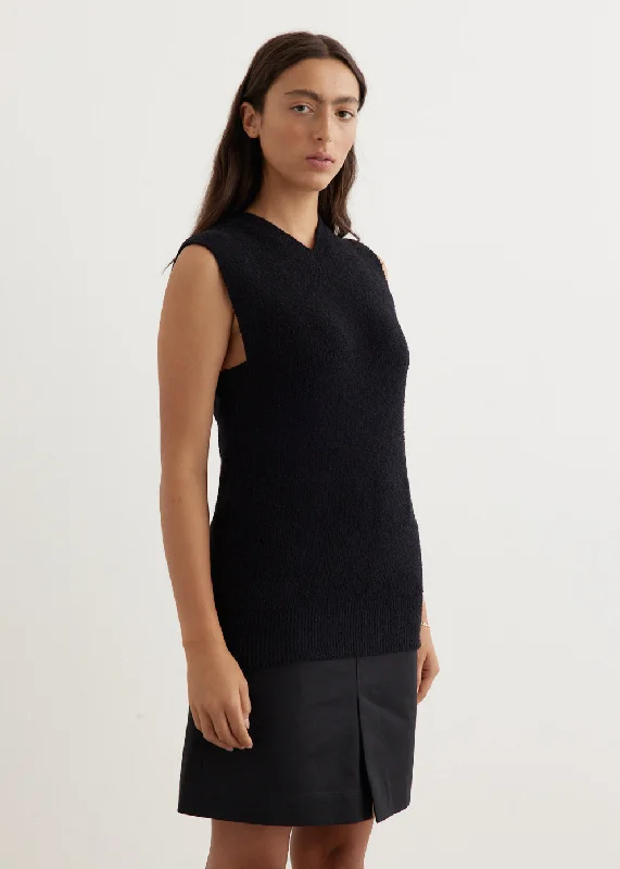 Sleeveless Terry Knit