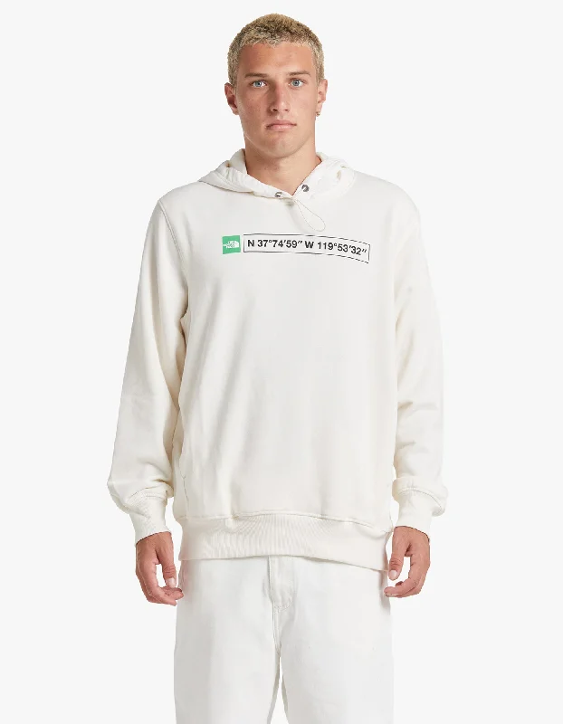 Mens Coordinates Hoodie - Gardenia White/Chlorophyll Green