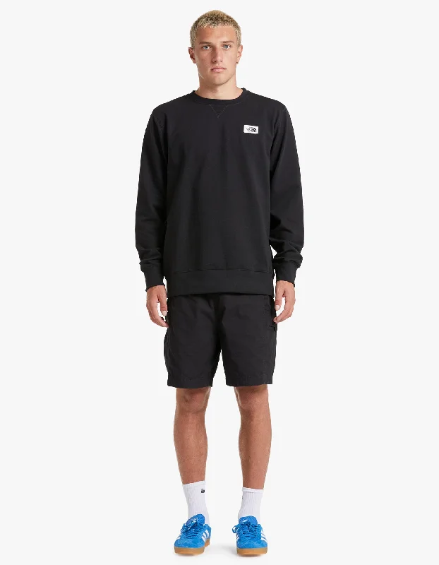 Mens Heritage Patch Crew - TNF Black