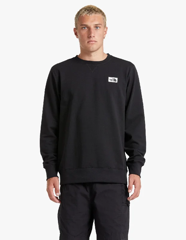 Mens Heritage Patch Crew - TNF Black