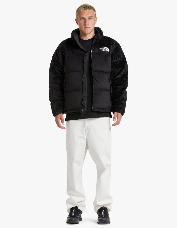 Mens Versa Velour Nuptse Jacket - TNF Black