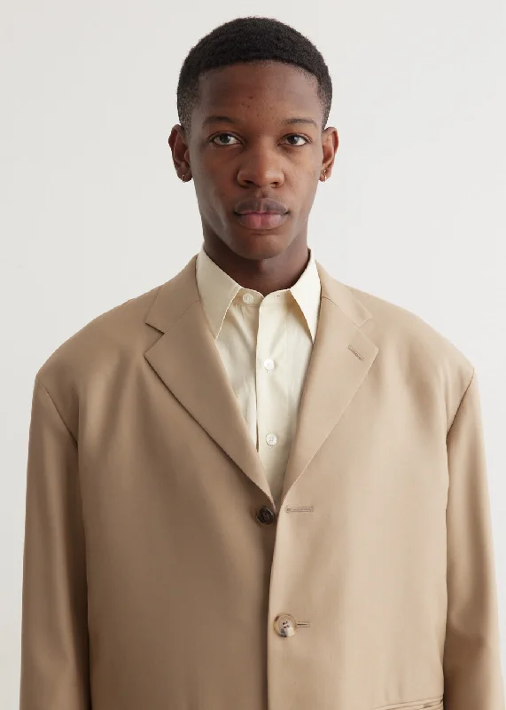 Wool Serge 3 Button Jacket