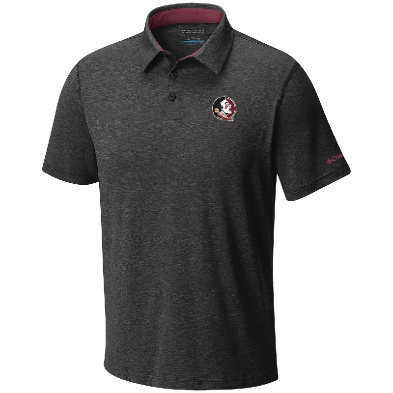 Columbia Men's Seminole Logo Tech Trail Polo - Black