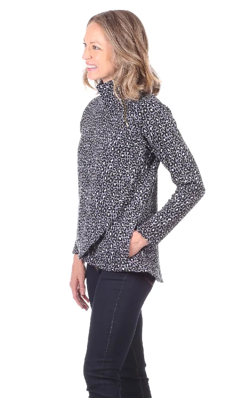 Lexington Sweatshirt in Grey Leopard