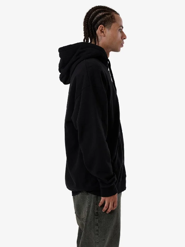 Natural Remedy Zip Hood Fleece - Black