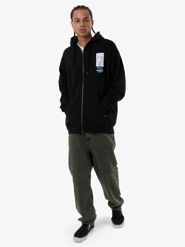 Natural Remedy Zip Hood Fleece - Black