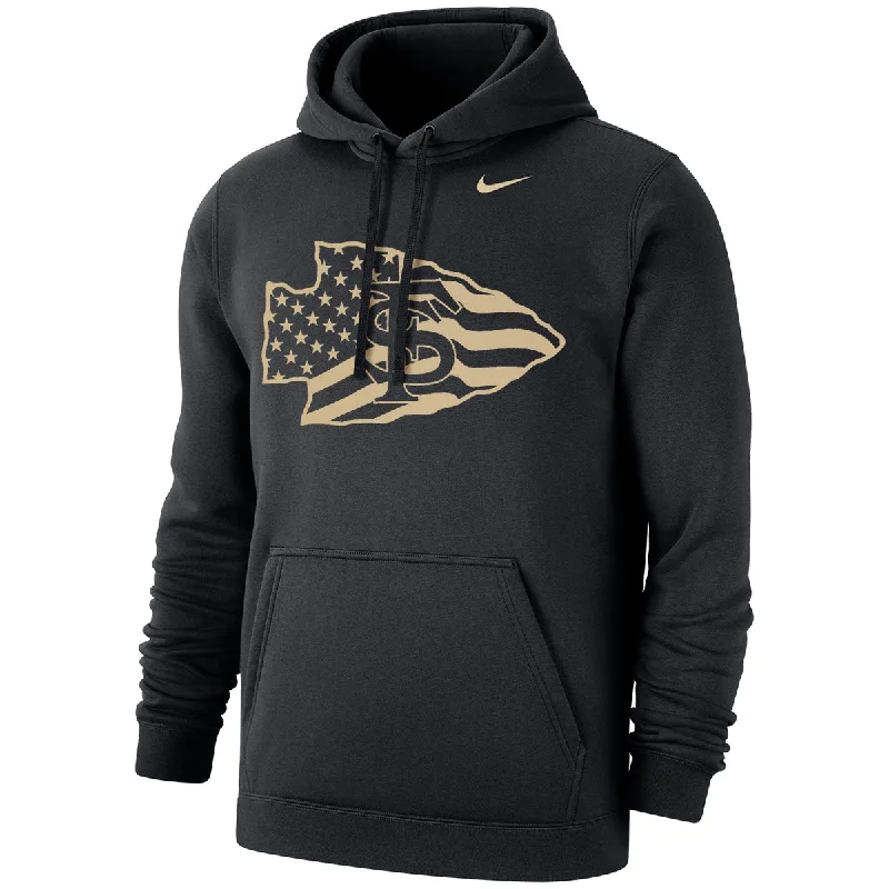 Nike Adult/Unisex Veteran's Alliance Arrowhead Therma PO Hoodie - Black