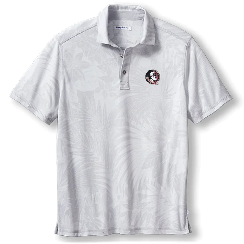 Tommy Bahama Men's Seminole Logo Sport Santiago Paradise Polo - Grey