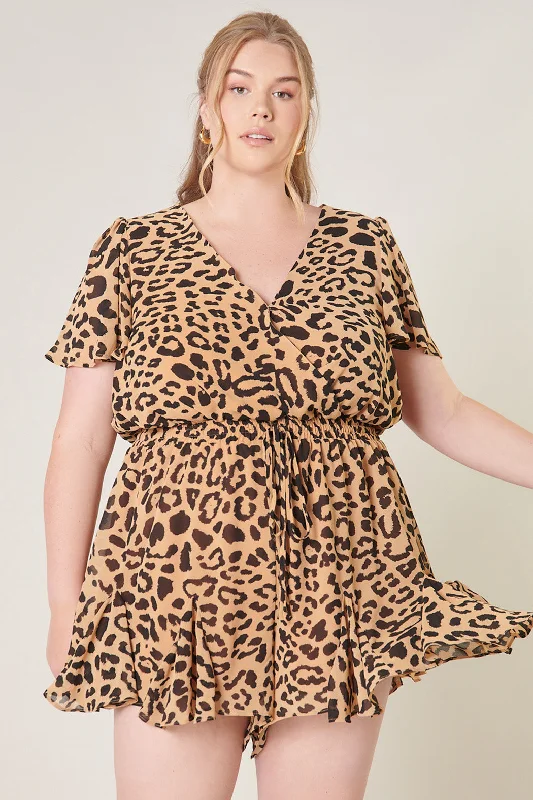 Java Leopard Babygirl Romper Curve