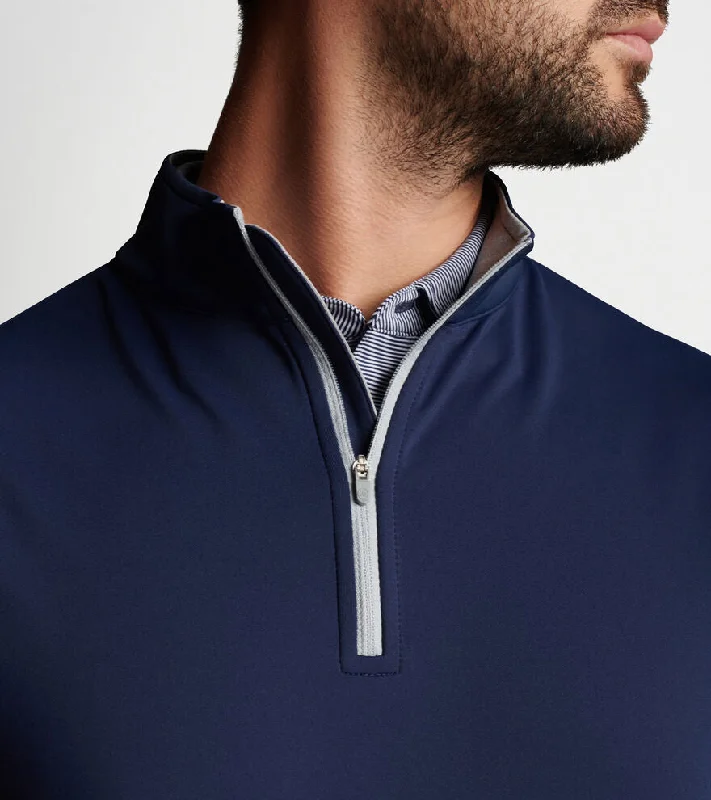 Peter Millar Galway Performance Quarter-Zip Vest - Navy*