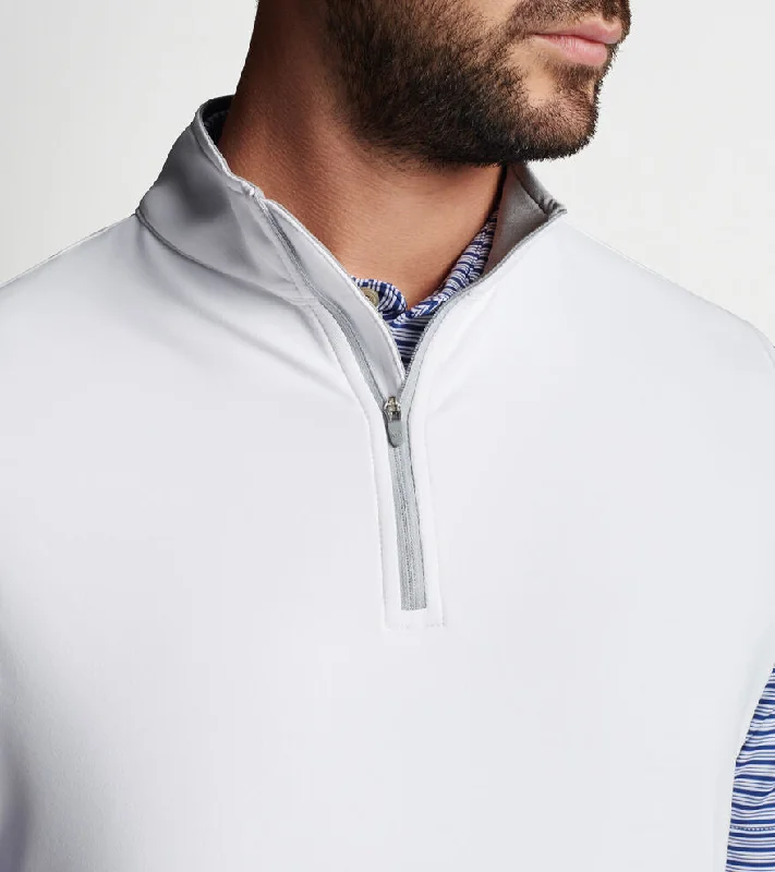 Peter Millar Galway Performance Quarter-Zip Vest - White*