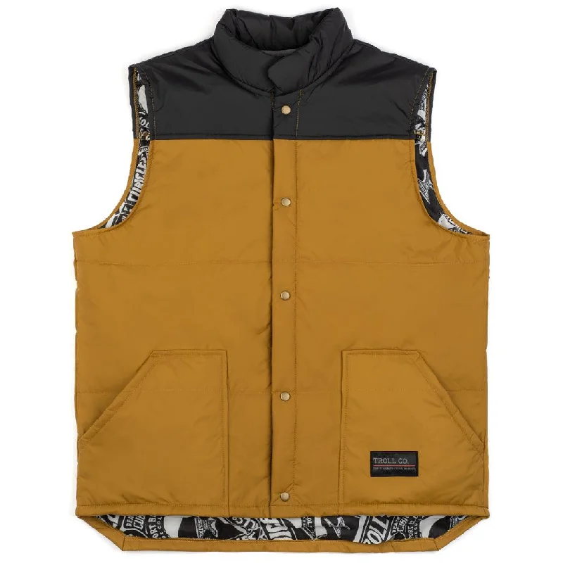 Redford Vest: Black / Saddle