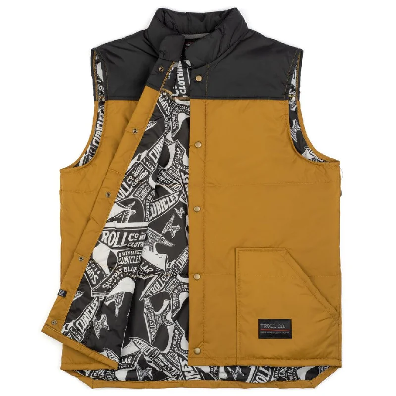 Redford Vest: Black / Saddle