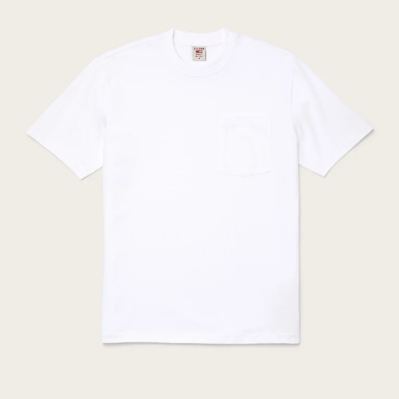 Filson S/S Pioneer Solid One Pocket Tee -White