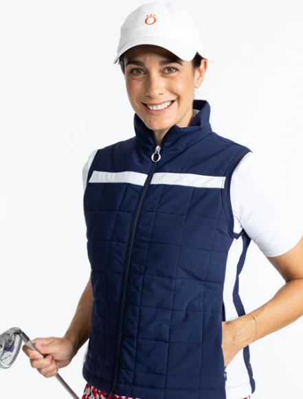 Chill Layer Golf Vest - Navy Blue