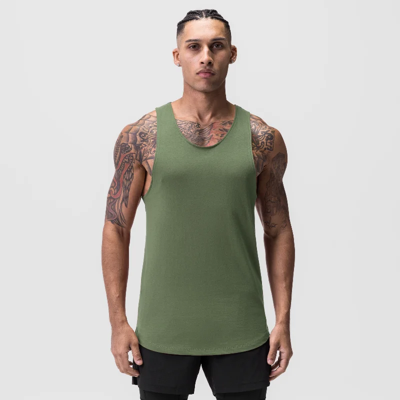 0808. Supima® Vented Tank - Olive