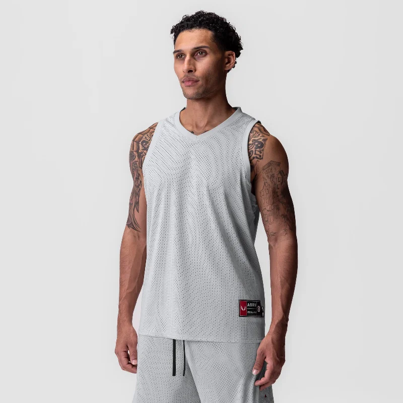 0990. Ion-Mesh Basketball Jersey - Slate Grey