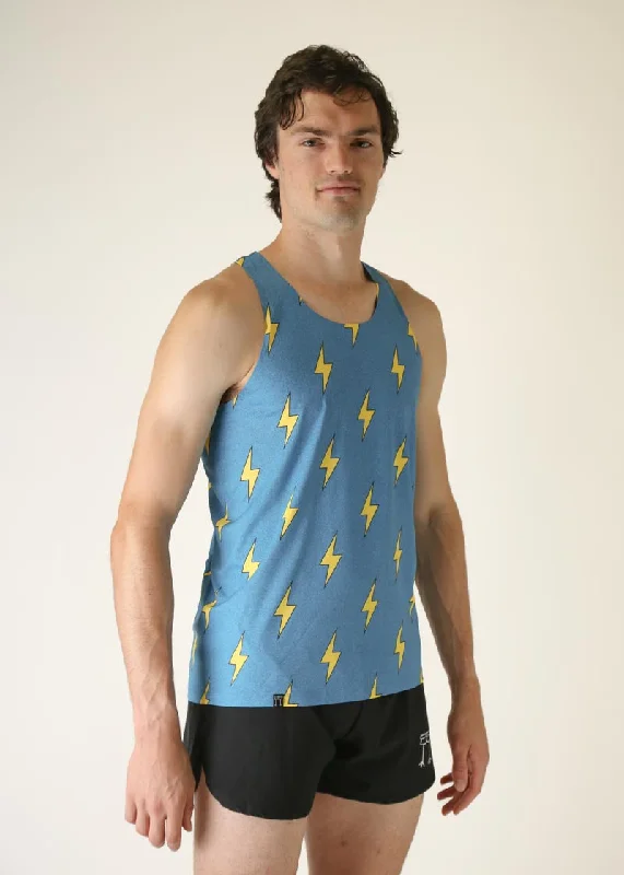 Men's Blue Bolts Performance Singlet